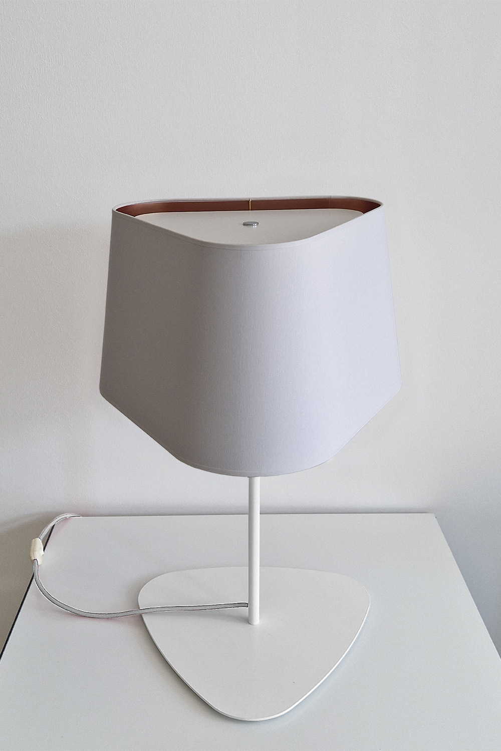 Table Lamp Grand Nuage - White and Pink copper - Designheure