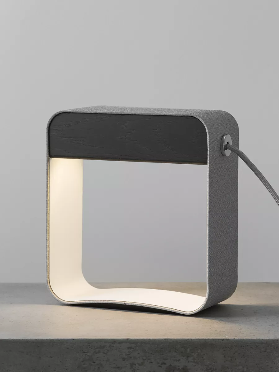 Lampe Petit Carré Eau de lumière - Chêne - Designheure